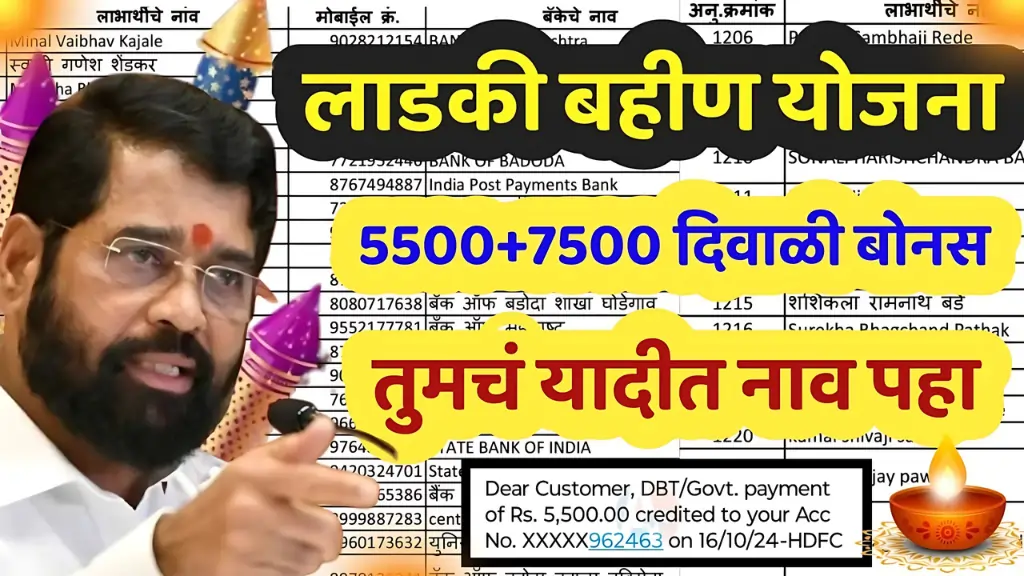 Diwali Bonus For Ladki Bahin Yojana Ladki Bahin Yojana Diwali Bonus 1