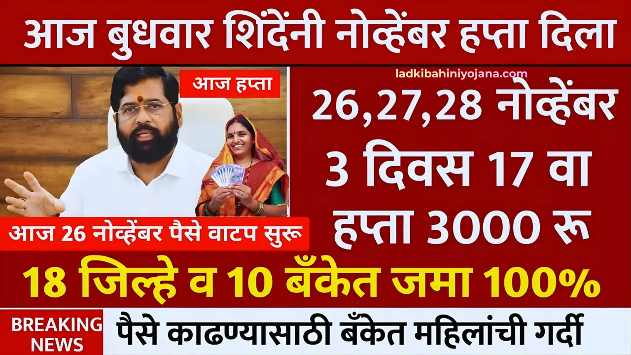 Ladki Bahin Yojana November Installment Date